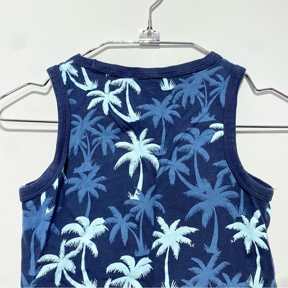 ๐๏ธ4 for 20$ / H&M Palm Trees Tank Top / Navy / 6-8 - Picture 7 of 8